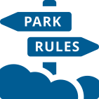 Click the Park Rules icon to see the Division of State Parks Administrative Rules.